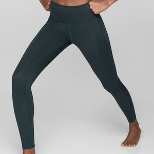  Athleta High Rise Jacquard Chaturanga Tight, sz L
